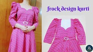 Frock design Umbrella cut kurti|| Fab Stitch #sewing #frock #new