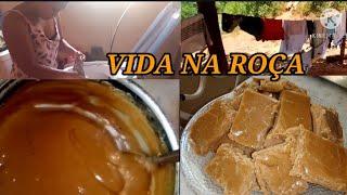 DIA DE LAVAR ROUPA NA ROÇA+ COMO FAZER DOCE DE LEITE SIMPLES E SABOROSO+ VIDA DE DONA DE CASA