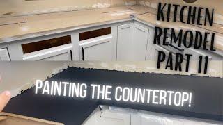 Kitchen Remodel - Painting the Countertops! - Part 11