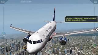 X Plane 10 mobile - Airbus A320 bumpy landing! - Gameplay