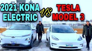 2021 Hyundai Kona Electric Better than my Tesla Model 3? (Full In-depth Review & Comparison)
