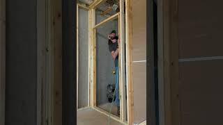 Framing for interior door  | Finishing Basement #shorts #framing #construction #builder #homediy