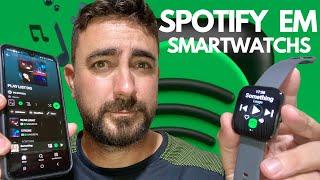 SMARTWATCH COM SPOTIFY - É POSSÍVEL OUVIR MÚSICAS OFFLINE SEM PRECISAR DO CELULAR, VEJA NA PRÁTICA!