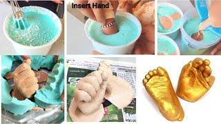 How to make 3D Hand or Foot casting of Baby || Step by step tutorial  || Easy Diy & Crafts