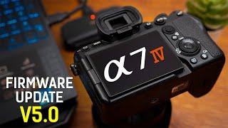 Sony A7IV NEW Firmware Update V5.0 | Step By Step Guide