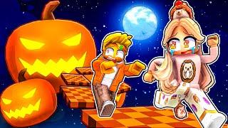 Can Madison and Preston Escape Halloween?!?! Roblox Obby