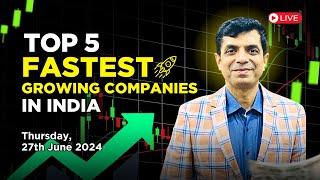 Top 5 Fastest Growing Companies in India I Rakesh Bansal