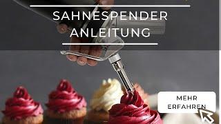 Sahnesyphon, Sahnespender Anwendung | Einfache Anleitung, Bedienungsanleitung