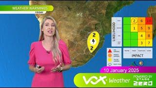 10 January 2025 | Vox Weather Forecast powered by Stage Zero