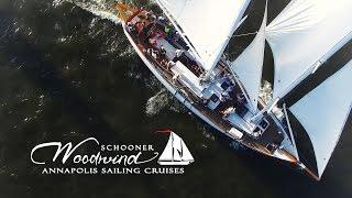 Schooner Woodwind:  Sailing in an AYC Wednesday Night Race