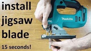 How to install jigsaw blade Makita