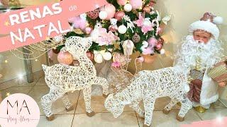 RENAS DE NATAL ARAMADAS| DECORAÇÃO DE NATAL| DIY DE NATAL| CHRISTMAS DIY| CHRISTMAS REINDEER