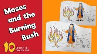 Moses and the Burning Bush Craft - Bible Activities for Kids