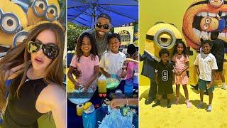 Khloé Kardashian & Tristan Thompson Take Kids True & Prince Thompson to Watch Despicable Me 4