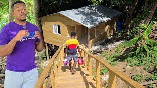 Tiling finish on both the cabin and pink house | what's next