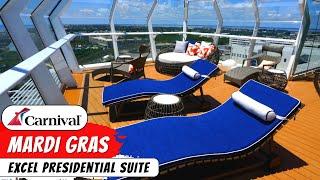 Carnival Mardi Gras | Excel Presidential Suite Full Walkthrough Tour & Review 4K