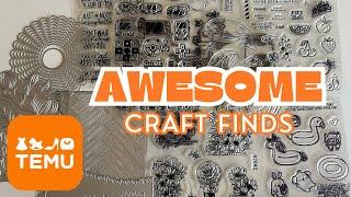 Temu Craft Haul! Must-Have Stamps and Dies for Cardmaking