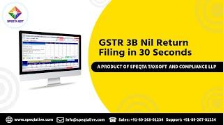 GSTR 3B Nil Return Filing in 30 Seconds