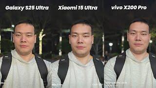 Night Camera King? Xiaomi 15 Ultra vs Vivo X200 Pro vs Galaxy S25 Ultra – Who Wins?