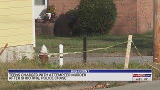 Teens charged with attempted murder after shooting, chase, High Point police say