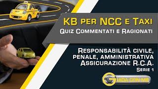 QUIZ esame KB Taxi NCC Quiz KB Taxi e Noleggio con conducente Licenza taxi Autorizzazione NCC Uber