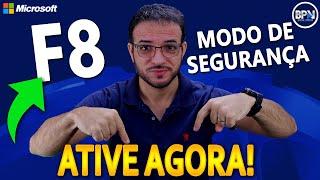 Como Ativar o MODO DE SEGURANÇA F8 no Windows 11 e 10!