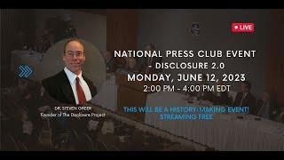 Monday, June 12, 2023! Dr. Greer's Groundbreaking National Press Club Event! FREE to Watch!