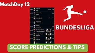 Bundesliga Round 12 Best Score Predictions & Tips #bettingtips #footballpredictions