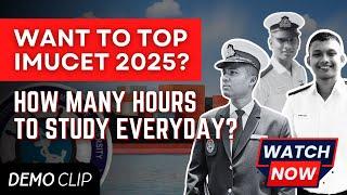 DAILY ROUTINE TO TOP IMUCET 2025  | BM MERCHANT NAVY