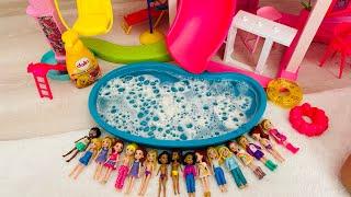 Polly pocket bebekler banyo yapmamak için saklandı