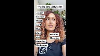 The months in Dutch  How to pronounce month names in Dutch | Speaking tips for Dutch