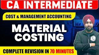 Material Costing | Costing  | CA Inter Revision | Dronacharya Marathon | Jasmeet Singh