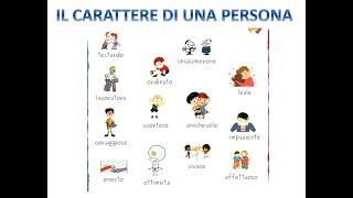 DESCRIVERE IL CARATTERE -LEZIONE 27