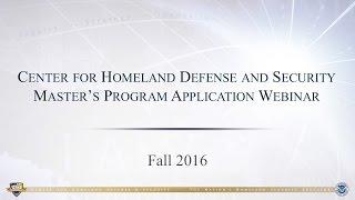 CHDS Master’s Program Application Webinar