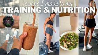 [CPT] TRAINING & NUTRITION SWAPS I MADE | what I changed to look & feel my best!