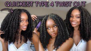 Best Twist Out EVER on Type 4 Natural Hair with EasiContour V-Part Feat Unice!