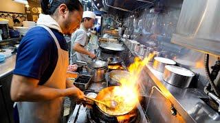 超絶BIG炒飯ラッシュ！行列の絶えない東京最強町中華の鍋振りに驚愕| Japanese Street Food