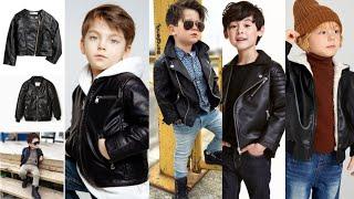 Amazing outerwear leather jackets for little boys||fashionable designs and enviable collection.