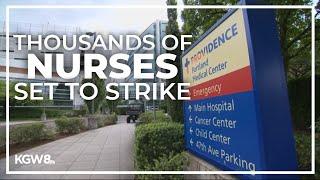 Nearly 2,000 nurses plan to strike Monday morning