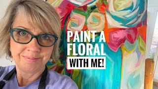 Paint A Flower Painting With Me!