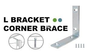 Corner Brackets with Screws, Brackets Joint Fastener for Wood 3"X3/4"| HOWTOOL Hardware