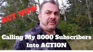 Calling My 8000 Subscribers Into Action - Channel Update - New You Tube Channel - Sony ZV1 ii Test