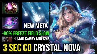 NEW META Octarine Core + Arcane Blink 3 Second Cooldown Skill Spam Solo Mid Crystal Maiden Dota 2