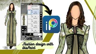 ibisPaint X Fashion Design Tutorial #shorts #fashion #illustration #ibispaint #art #style #dress