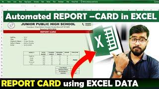 Automatic Report Card in Excel | Student Result Card in Excel | MS Excel