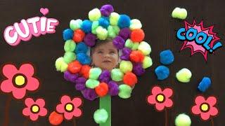 DIY Pom Pom Picture Frame | Easy DIY Craft Ideas For Kids | alayna Crafts