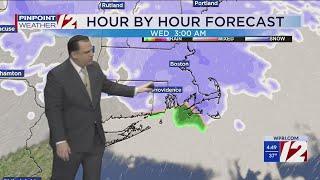 WPRI 12 Weather Forecast for 1/28/25:  Snow squall this morning.  Light snow tonight.