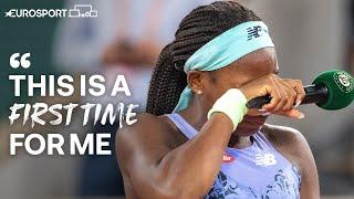 Coco Gauff's Emotional Speech After Roland-Garros 2022 Final Loss | Eurosport Tennis