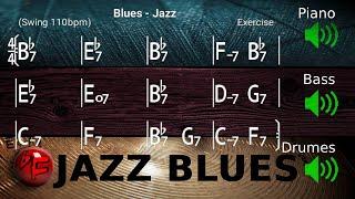 Jazz Blues in Bb - Jazz Backing Track / Play-along (110bpm)