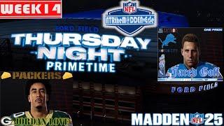 MADDEN NFL 25 - GREEN BAY PACKERS at DETROIT LIONS #simulation  #fullgame #gameplay #week14 #tnf